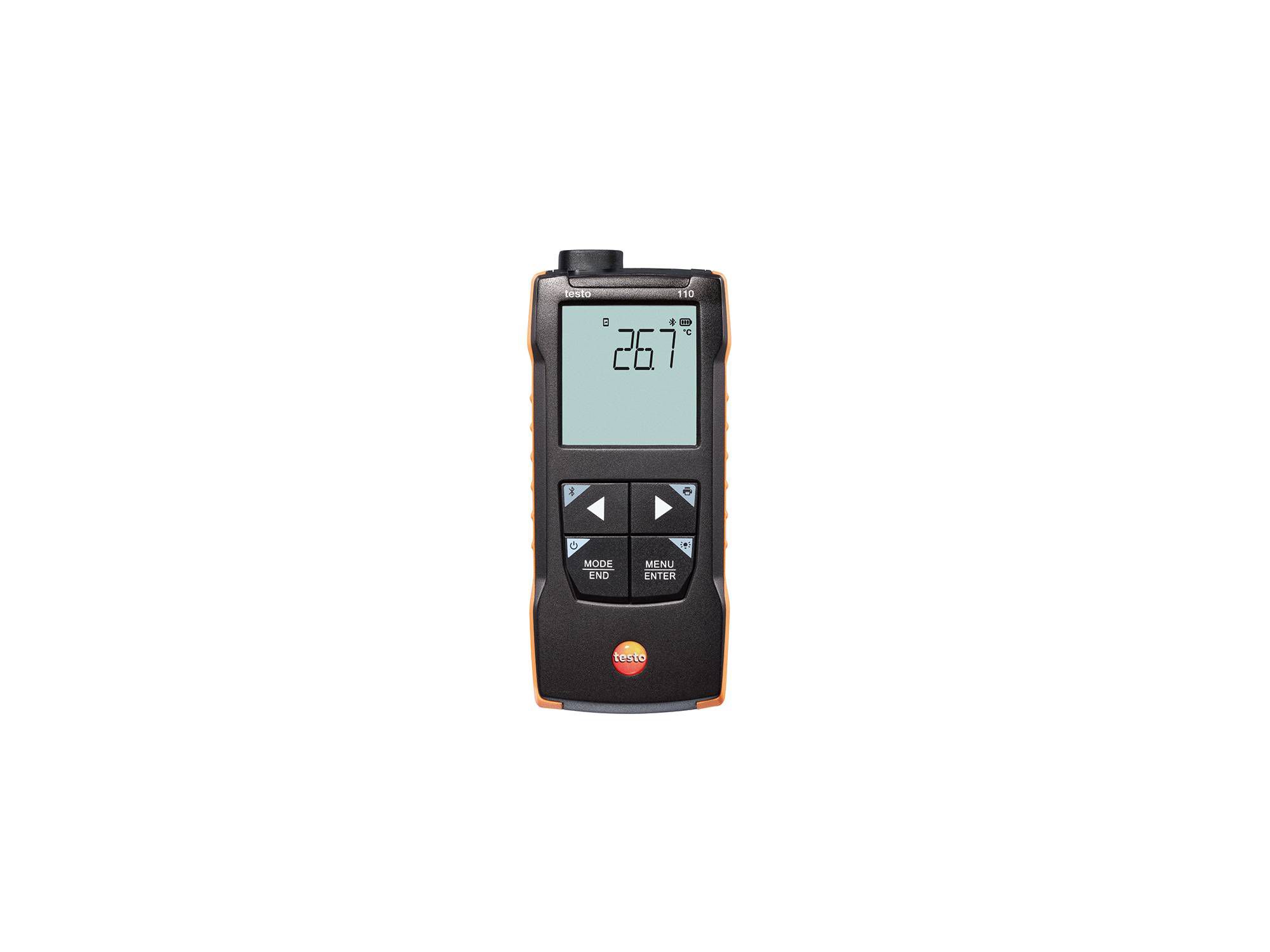 Testo 110 Probe Digital Thermometer, NTC, PT100 Probe, 1 Input(s), 800 °C Max