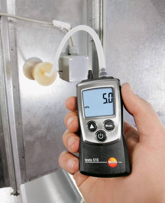 0563-0510 Testo 510  Differential Manometer With 2 Pressure Port/s, Max Pressure Measurement 100 hPa