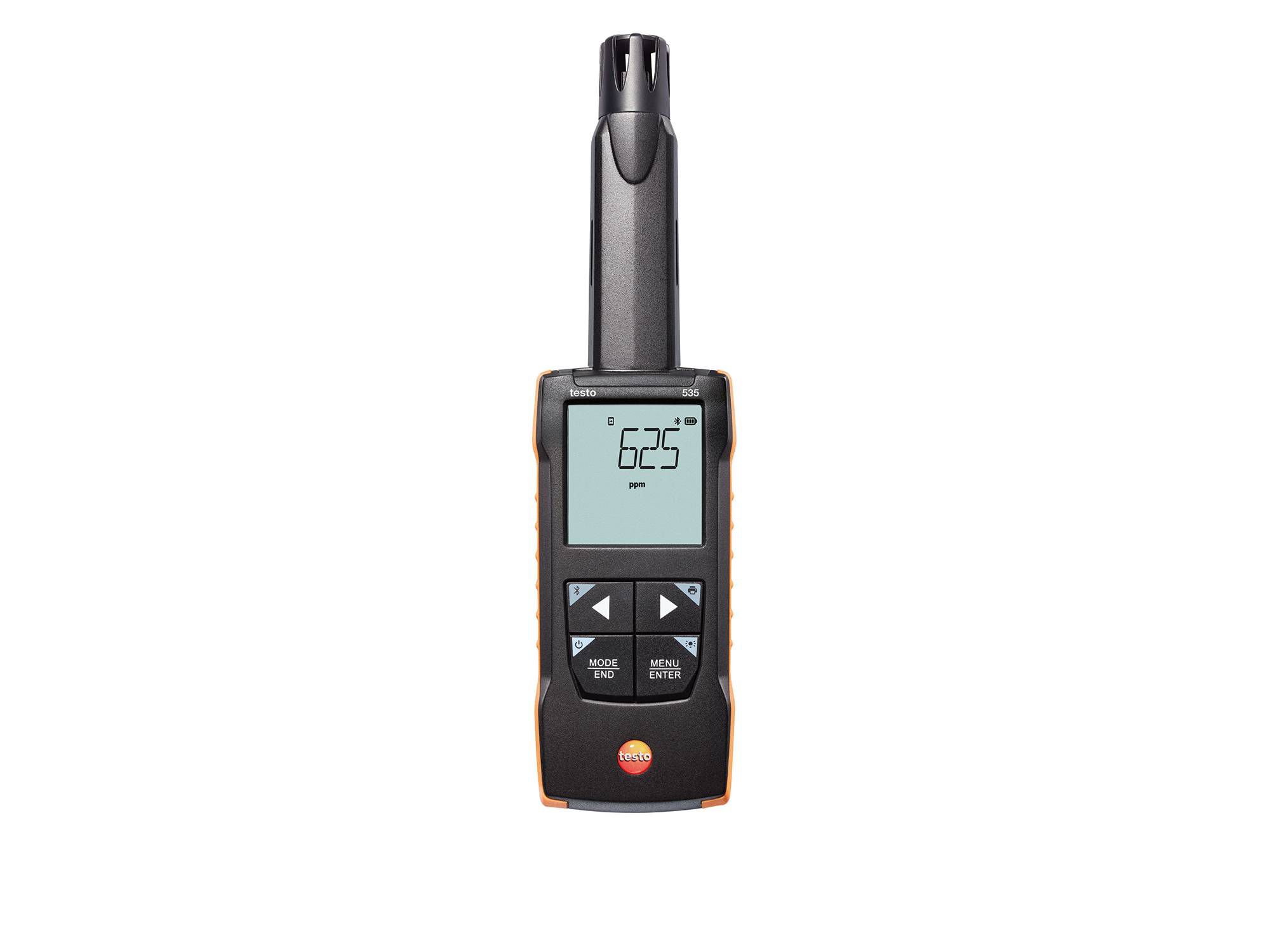 Testo 535 Data Logging CO2 Sensor 50 °C, 50 °C Max, Battery-Powered