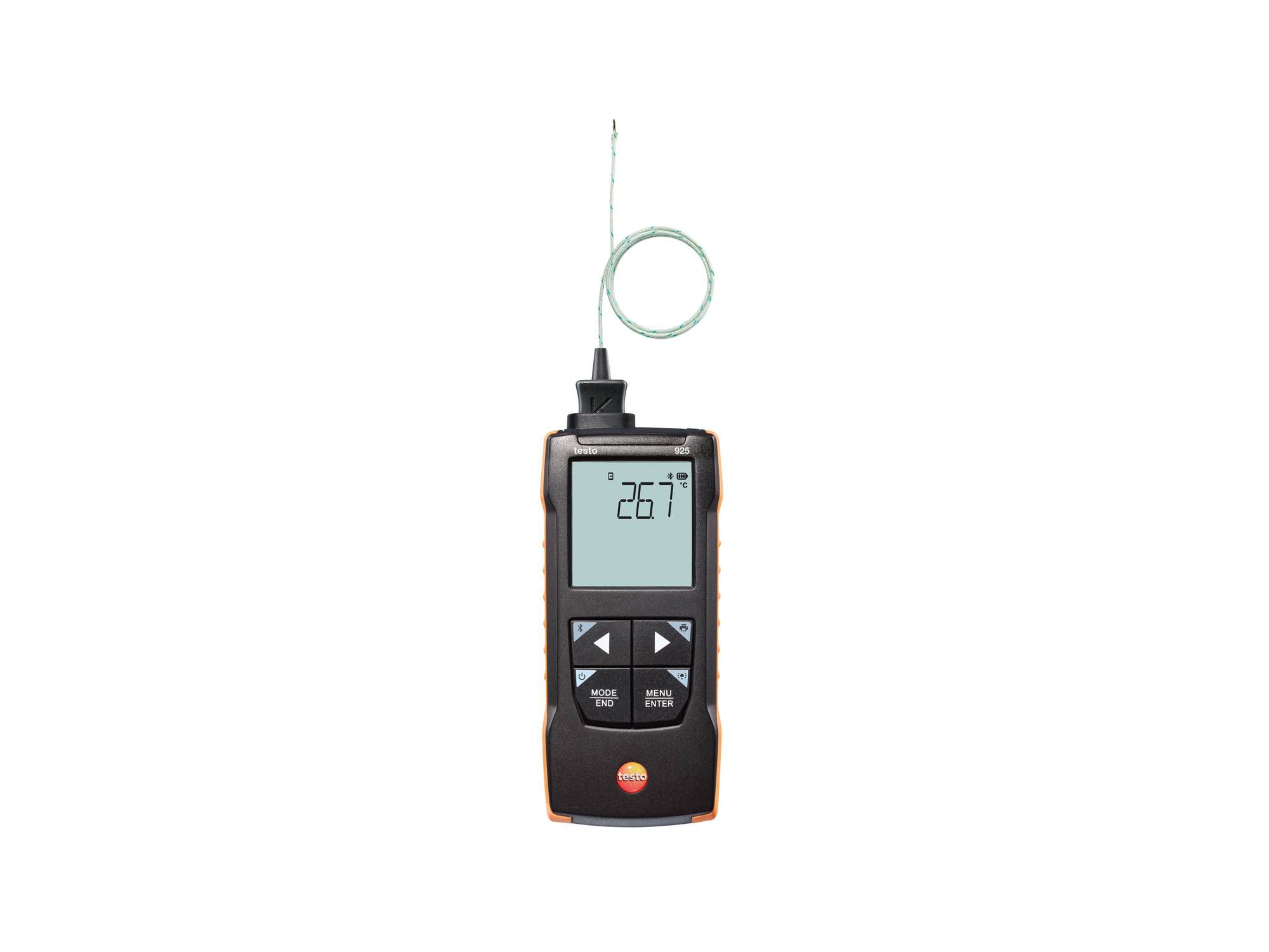 Testo 925 Differential Digital Thermometer, K Probe, 1 Input(s), 1000 °C Max