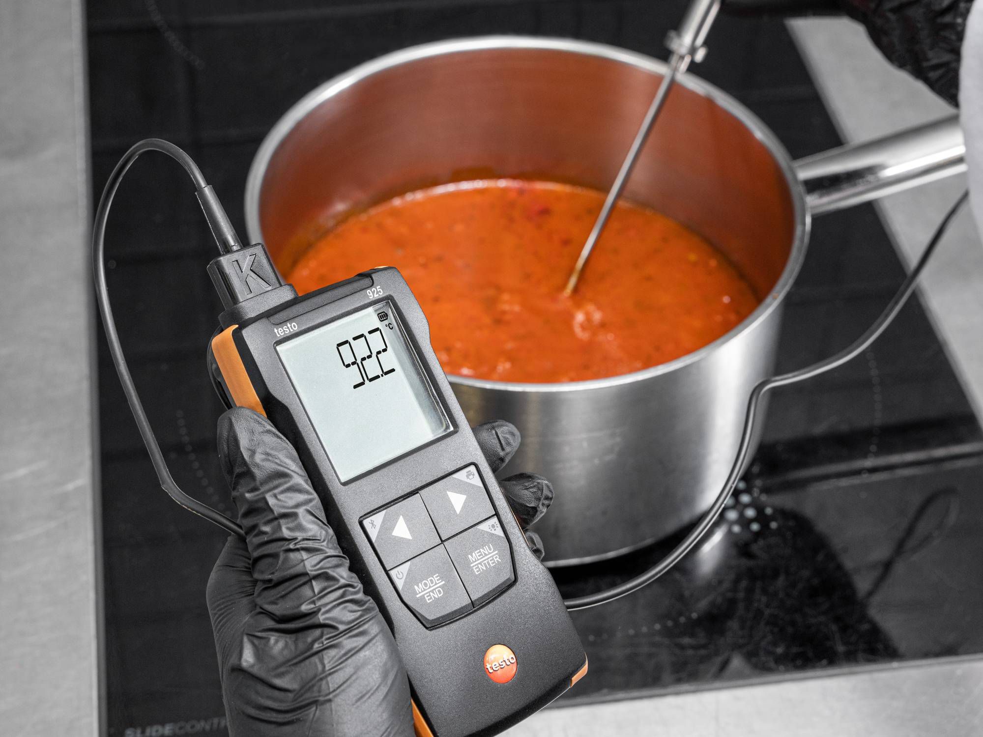0563-0925 Testo 925 Differential Digital Thermometer, K Probe, 1 Input(s), 1000 °C Max