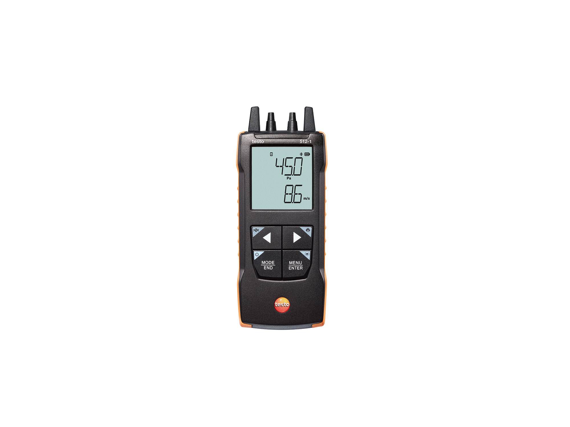 Testo 512-1  Differential Manometer With 2 Pressure Port/s, Max Pressure Measurement 200 mbar
