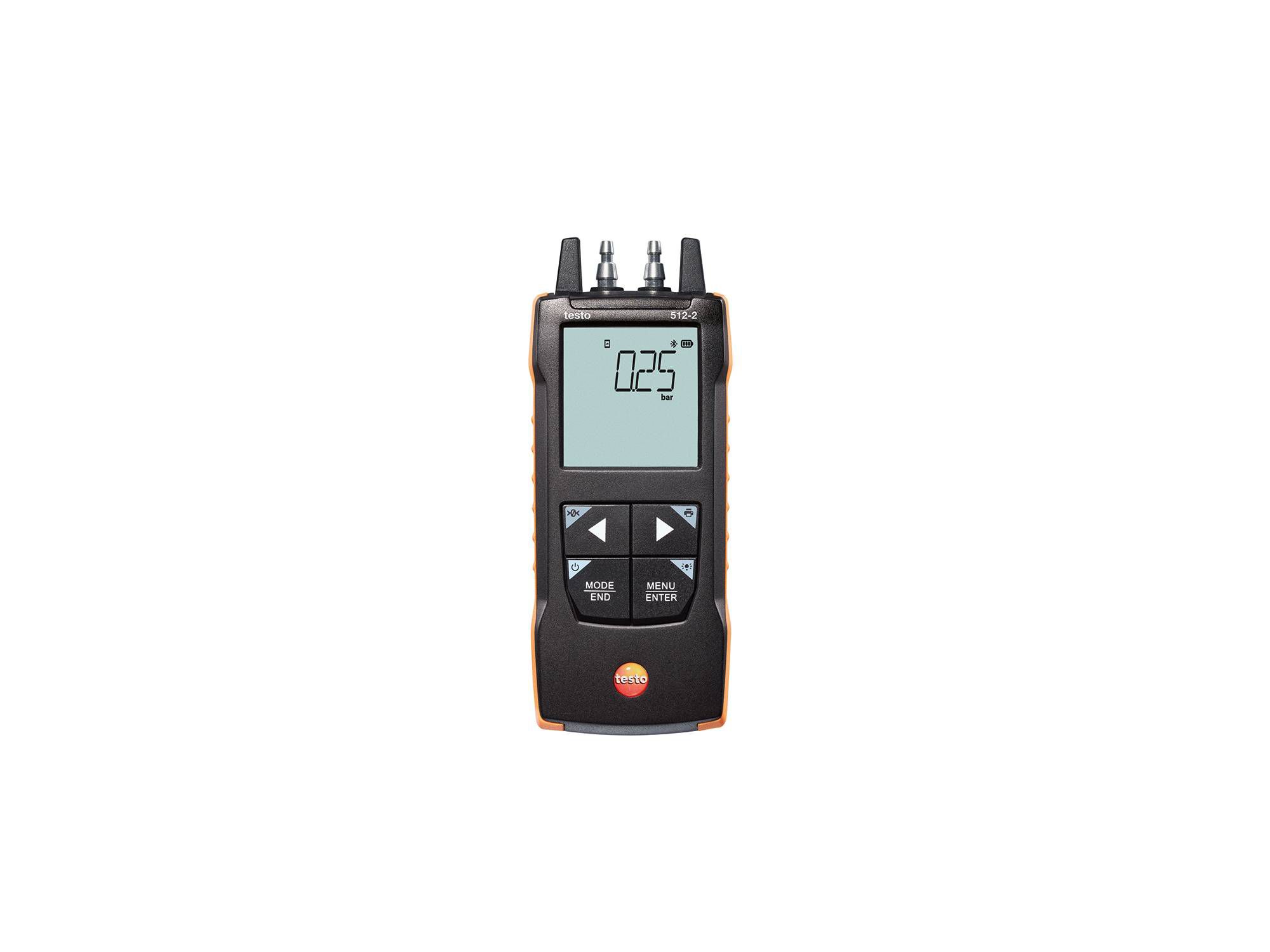 Testo 512-2  Differential Manometer With 2 Pressure Port/s, Max Pressure Measurement 2000 mbar