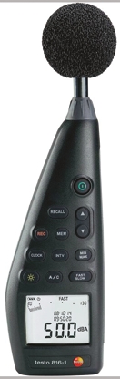 Testo  816-1  Data Logging  Sound Level Meter 30 dB to 130 dB 8 kHz max