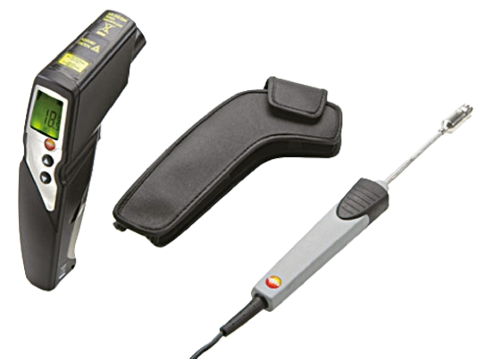 Testo 830-T4-Set Infrared Thermometer Bundle, -30 °C Min, 400 °C Max, ±1°C Accuracy, F, °C Measurements, RSCAL