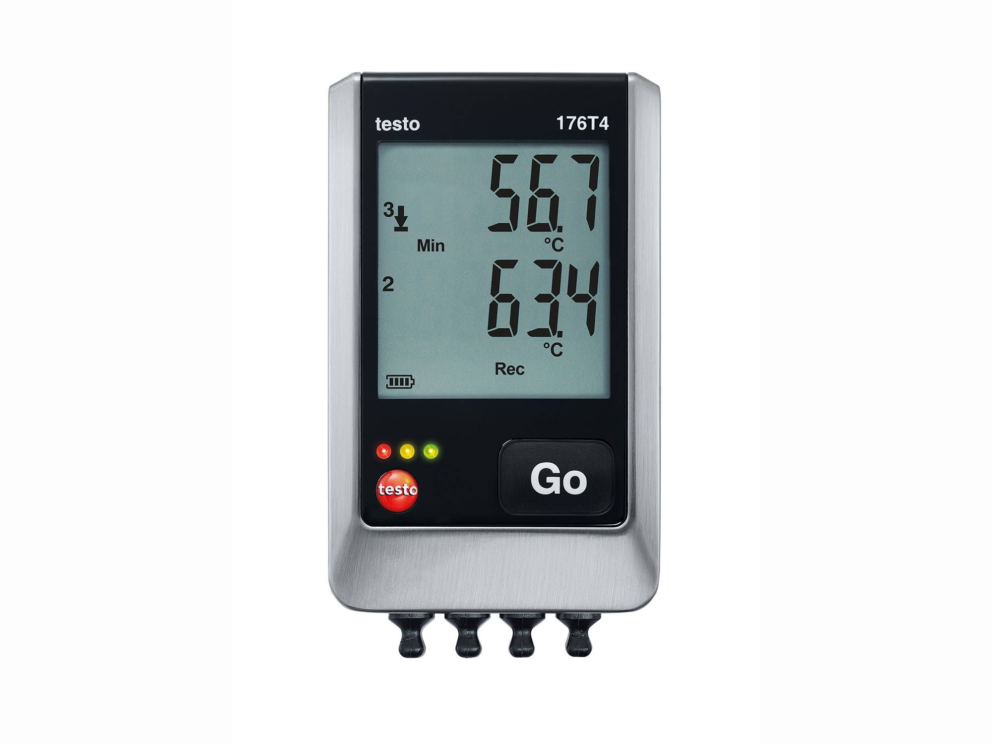 0572-1764 Testo 176-T4 Temperature Data Logger, USB, 4 Channel - RSCAL