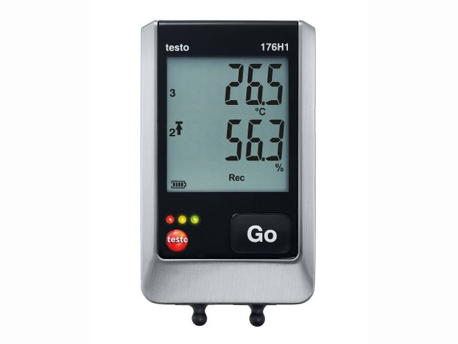 0572-1765 Testo 176-H1 Temperature & Humidity Data Logger, USB, 2 Channel