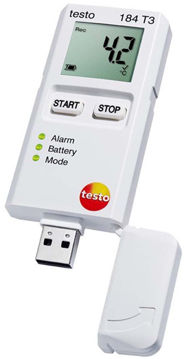 0572-1843 Testo 184-T3 Temperature Data Logger, USB