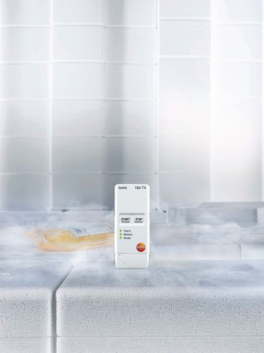 0572-1844 Testo 184-T4 Temperature Data Logger, USB, NFC