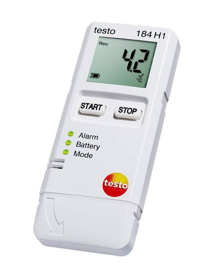 0572-1845 Testo 184-H1 Temperature Data Logger, USB, 2 Channel