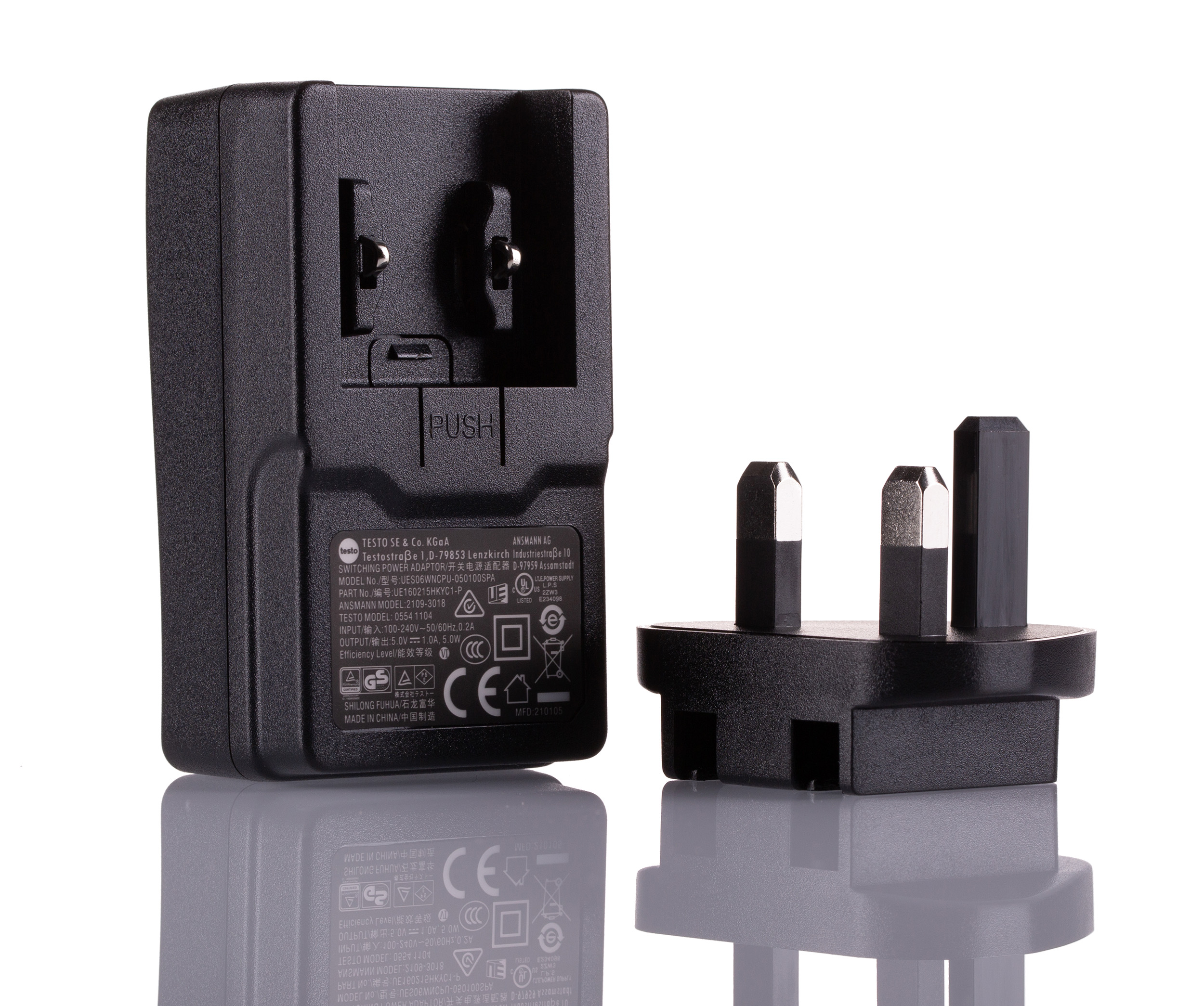 0572-2020 Testo Interchangeable Plug for Use with Testo Saveris 2 Wi-Fi