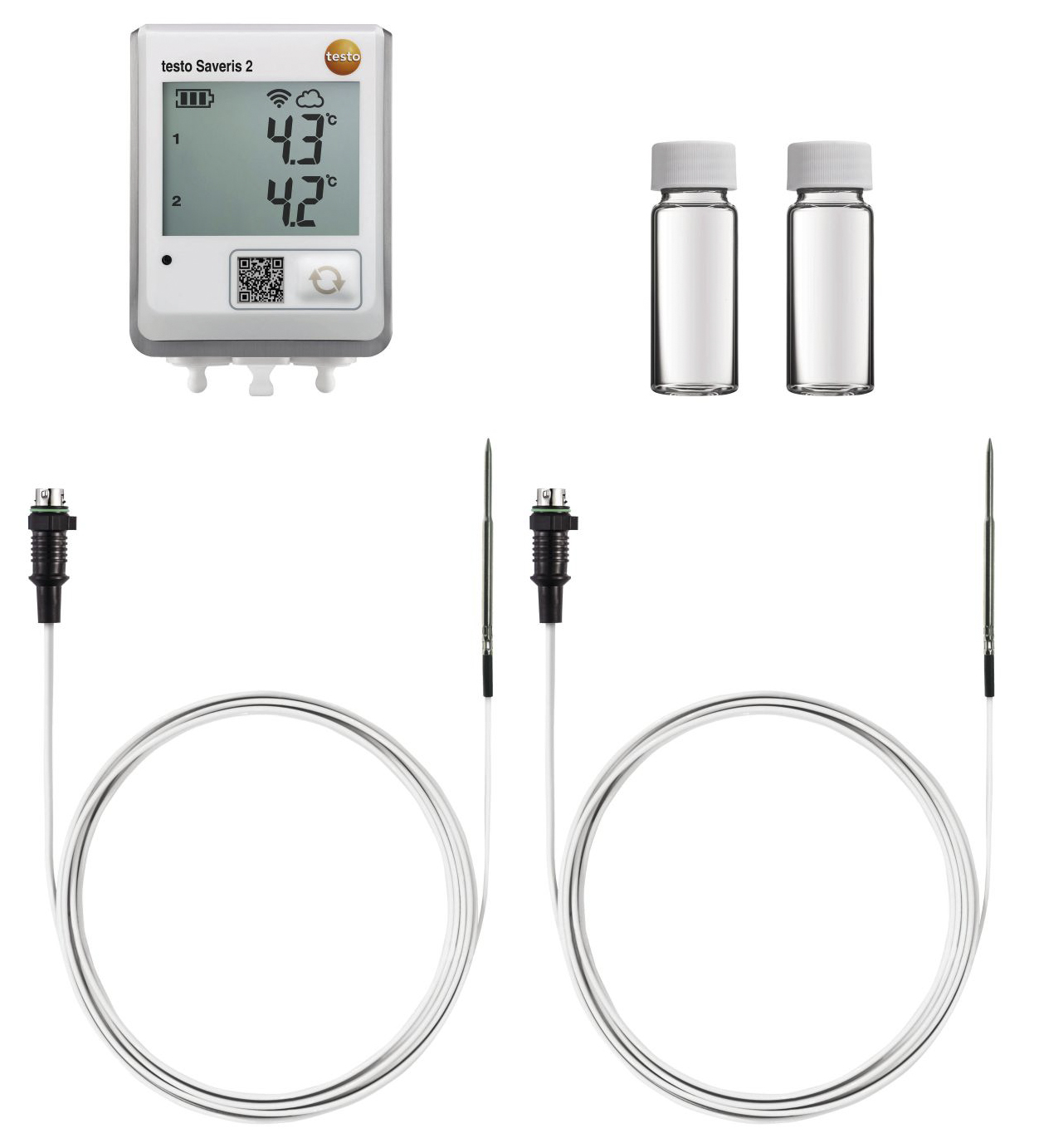 Testo Saveris 2 - Fridge monitoring kit Temperature Data Logger, WiFi, 2 Channel