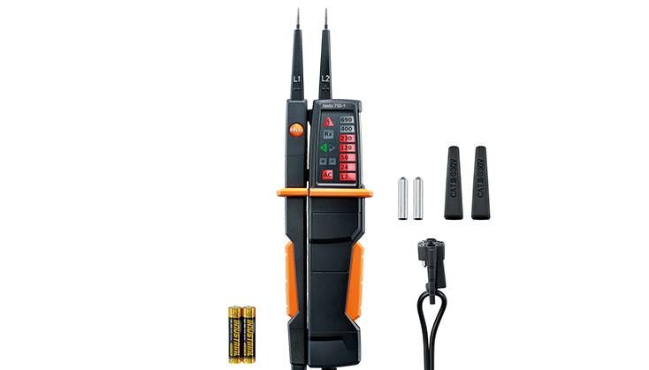 0590-7501 Testo 750-1, LED Voltage Tester, 690V ac/dc Continuity Check, Battery Powered Aurix, 0590 7501