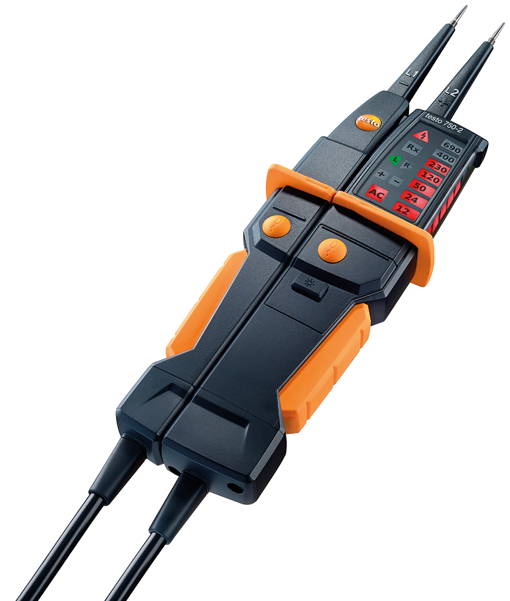 0590-7502 Testo 750-2, LED Voltage Tester, 690V ac/dc Continuity Check, Battery Powered CAT III, CAT IV, 0590 7502