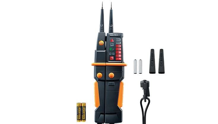 0590-7502 Testo 750-2, LED Voltage Tester, 690V ac/dc Continuity Check, Battery Powered CAT III, CAT IV, 0590 7502