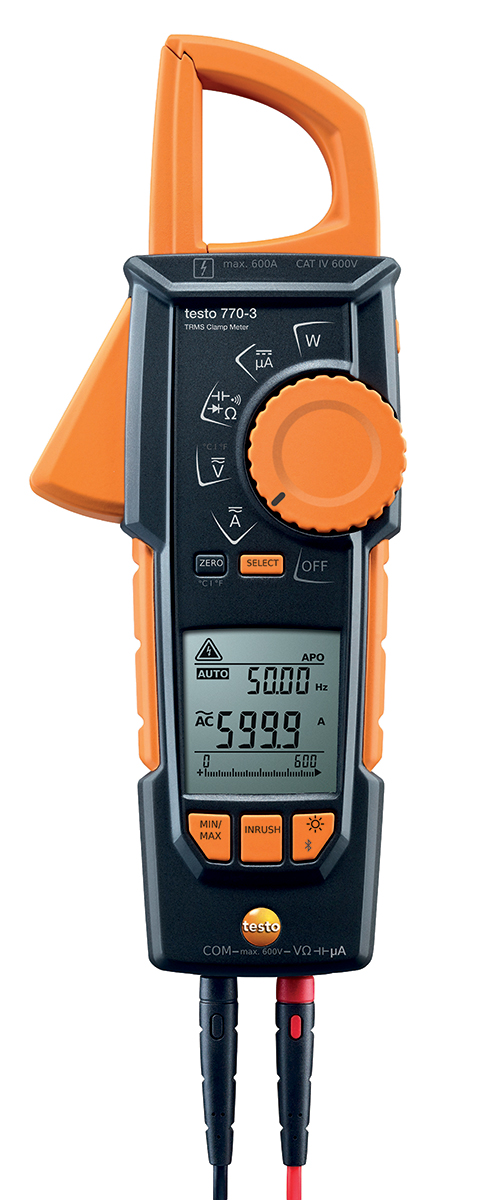 Testo 770-2 Clamp Meter, 600 A 600 A 600 V dc 600 V ac CAT IV, CAT III