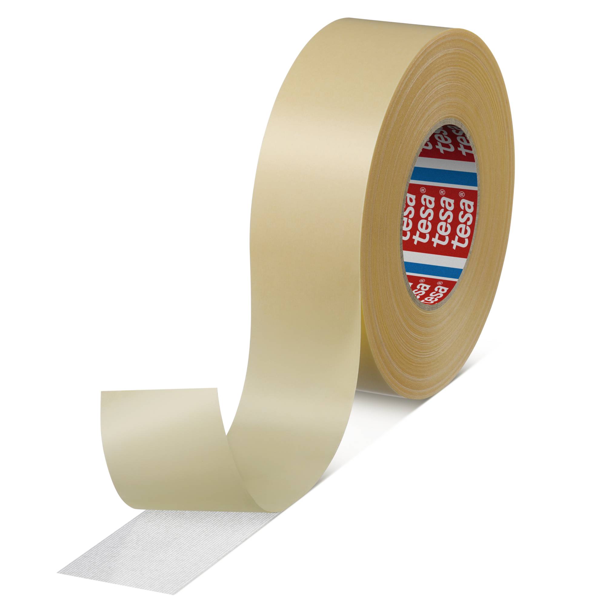 Tesa 5939 Tesa 5939 White Double Sided Cloth Tape, 0.19 mm Thick, 14N/cm 75N/cm, Polyethylene Terephthalate Backing,