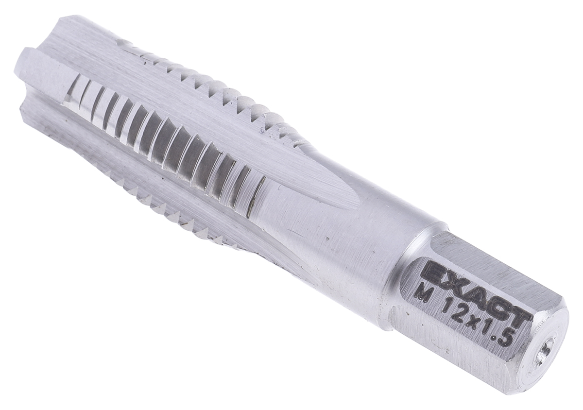 05971 EXACT Threading Tap, M12 Thread, Metric Fine Standard, Hand Tap