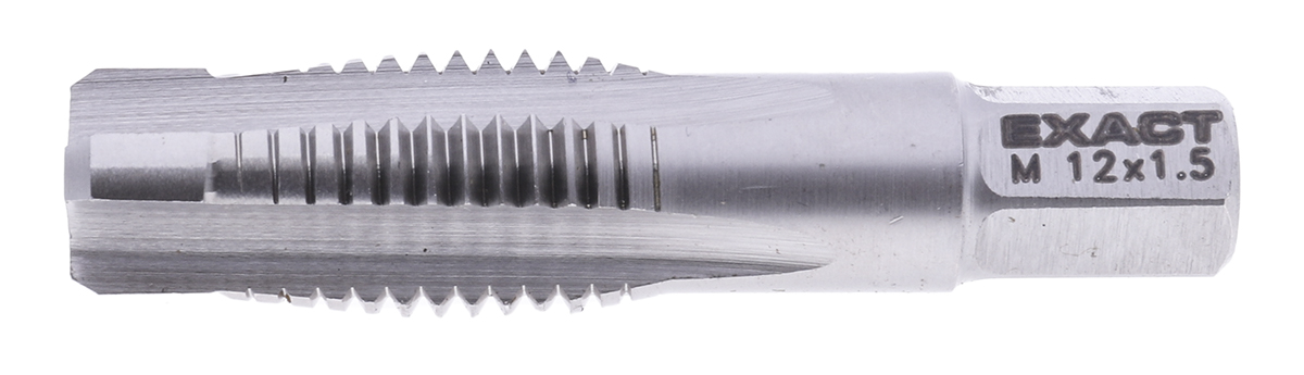 05971 EXACT Threading Tap, M12 Thread, Metric Fine Standard, Hand Tap