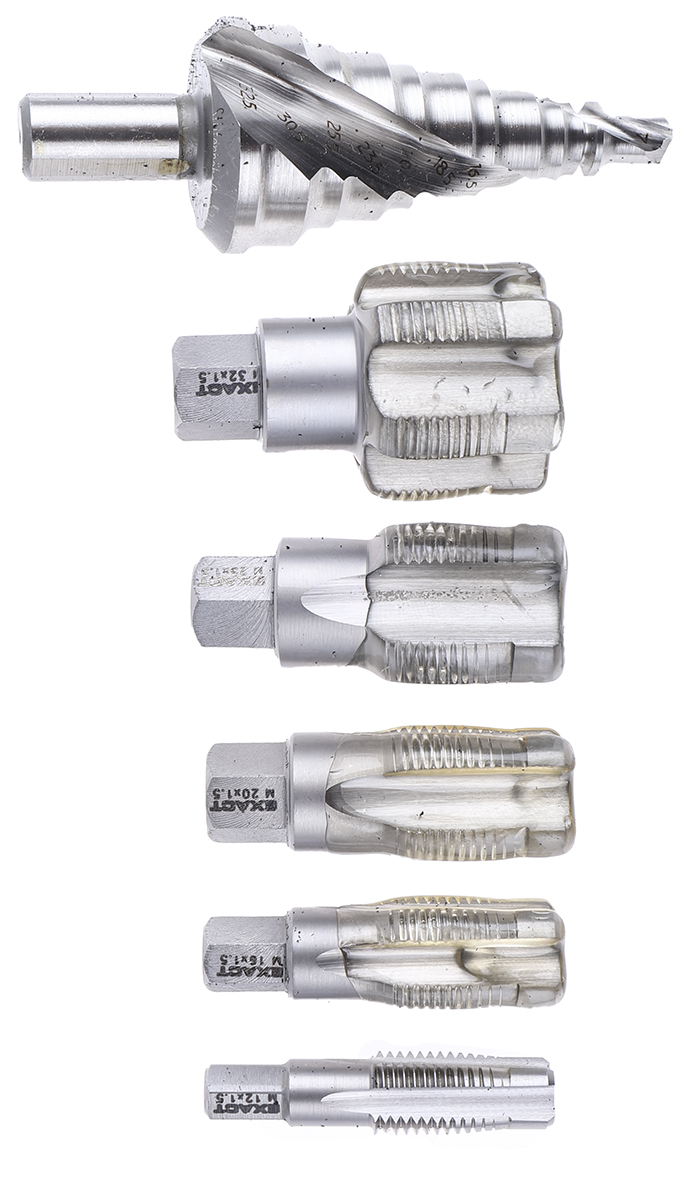 EXACT Tap & Drill Set, M12 to M32 Thread, ISO-fine Standard