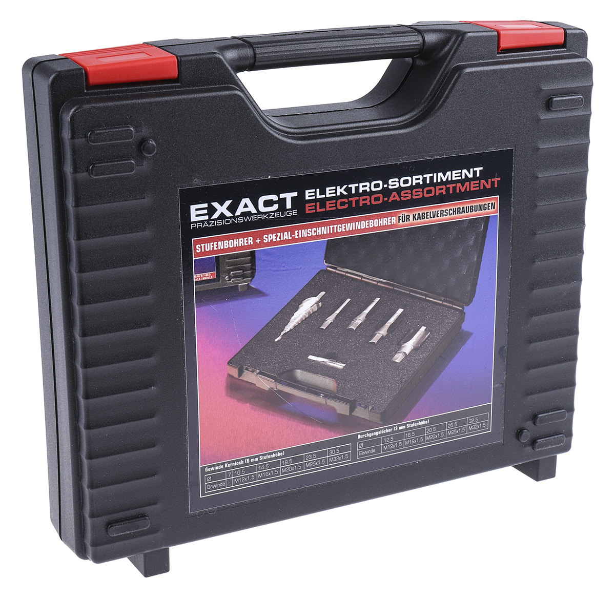 05979 EXACT Tap & Drill Set, M12 to M32 Thread, ISO-fine Standard