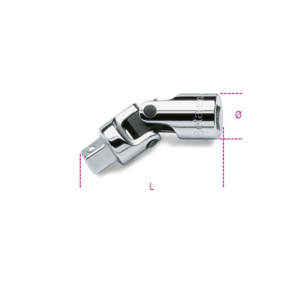 BETA 900/25 1/4 in Universal Universal Joint, 41 mm Overall