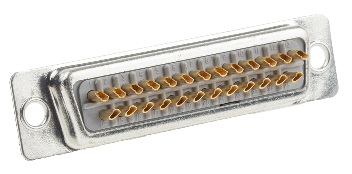 473-931 RS PRO 25 Way Panel Mount D-sub Connector Socket