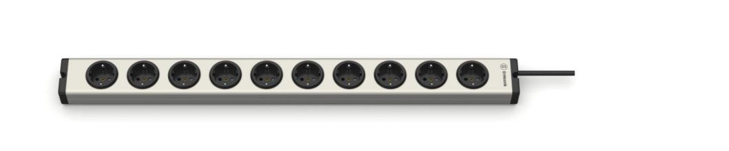 Bodo Ehmann Type F - German Schuko 10 Gang Socket Bar, 3m Cable, 16A, 250V
