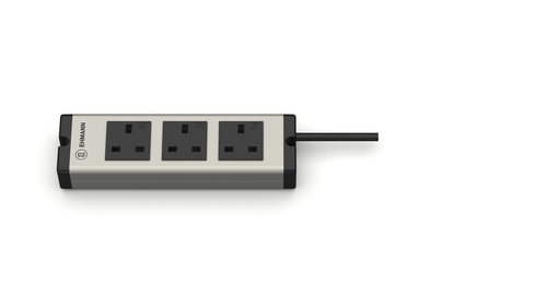 Bodo Ehmann Type G 4 Gang Trailing Socket & Power Distribution, 1.5m Cable, 16A, 230V
