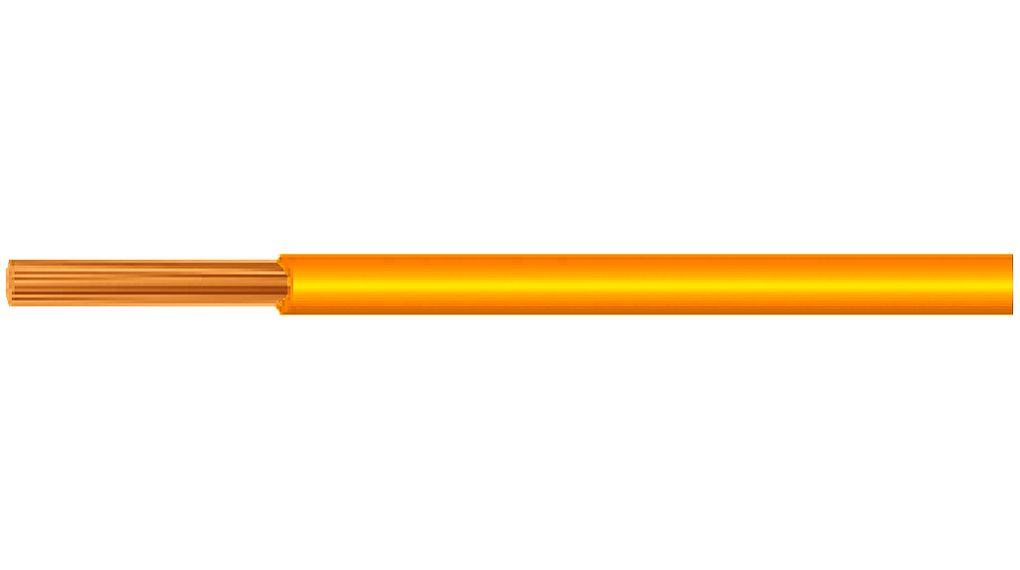 Kabeltronik LIYV Series Yellow Equipment Wire, 20 AWG, 16, 100 m, Polyvinyl Chloride, 060105004
