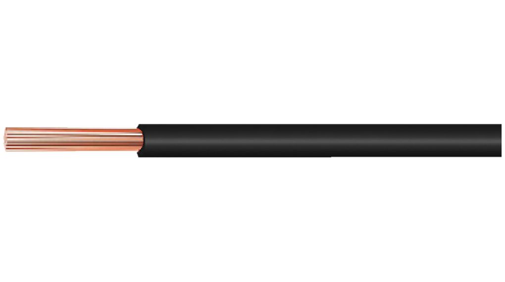 Kabeltronik LIYV Series Black Equipment Wire, 20 AWG, 16, 100 m, Polyvinyl Chloride, 060105009