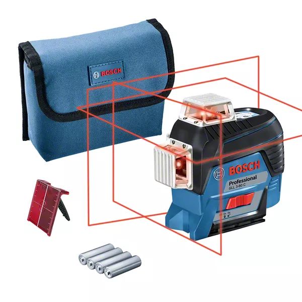 0601063r00 Bosch GLL 3-80 C 650 nm Laser Colour Red Line Laser, 3
