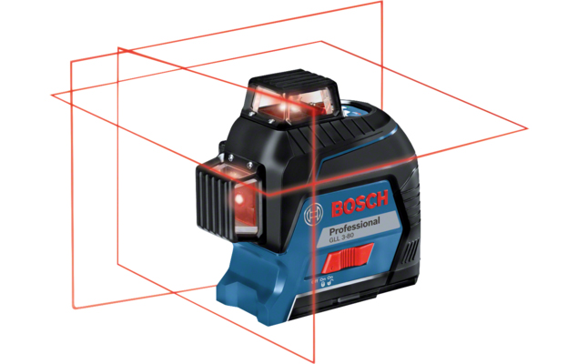 Bosch GLL 3-80 650 nm Laser Colour Red Line Laser, 3