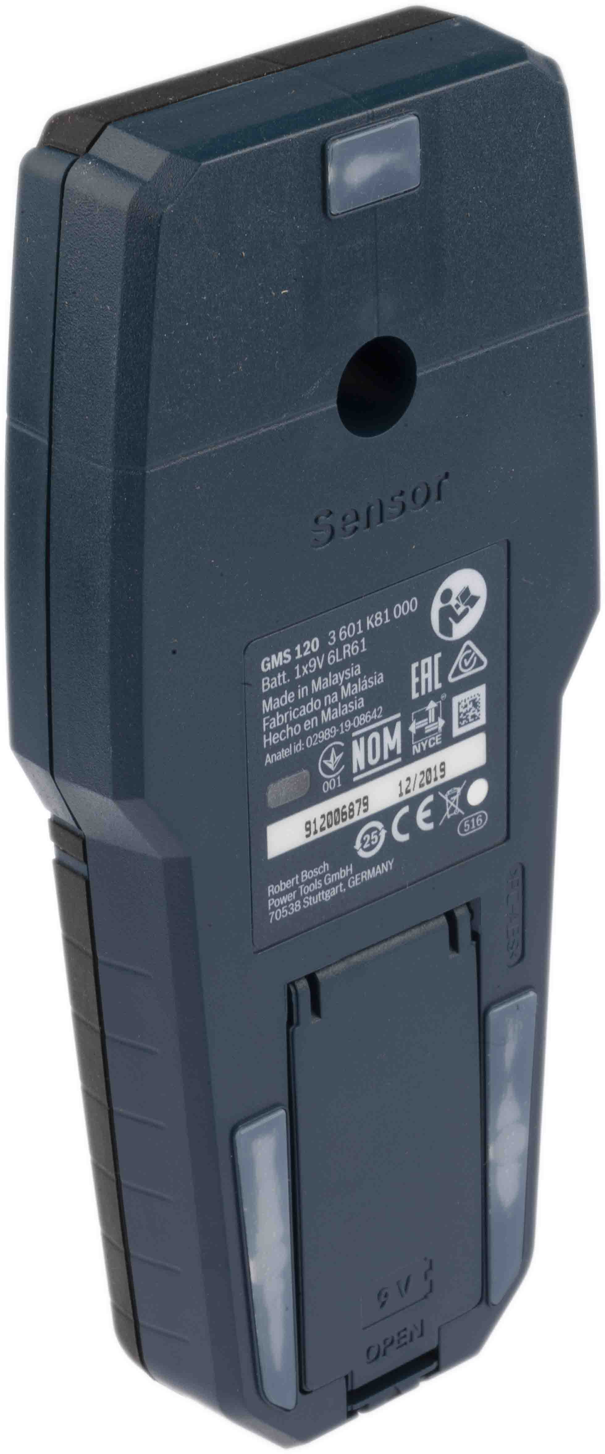 0601081000 Bosch GMS 120 Wall Scanner, LED Display Battery