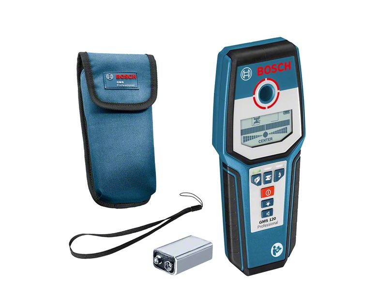 0601081000 Bosch GMS 120 Wall Scanner, LED Display Battery