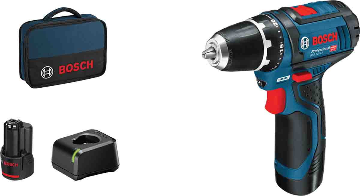 Bosch GSR Keyless Cordless, Type G - British 3-Pin 12 V 10 mm