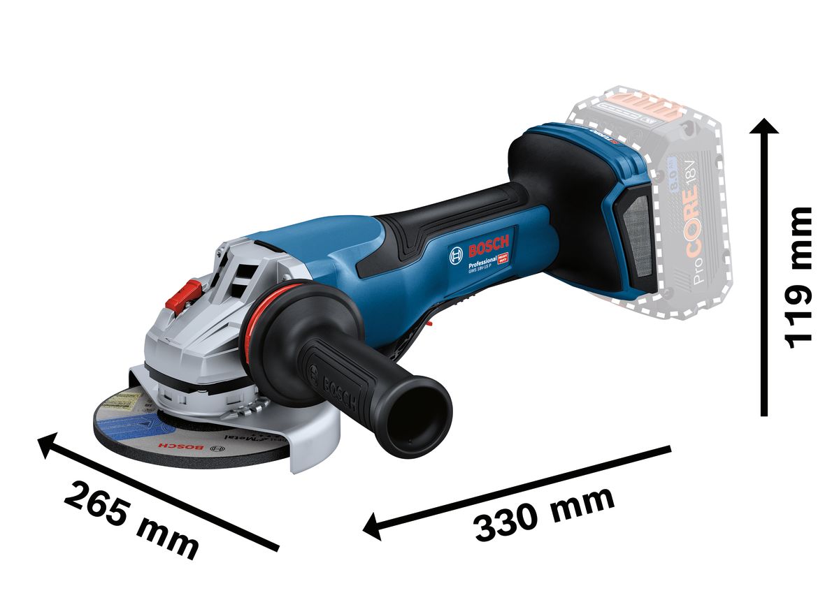 06019h6a00 Bosch GWS 18V-15 P Brushless 125 mm