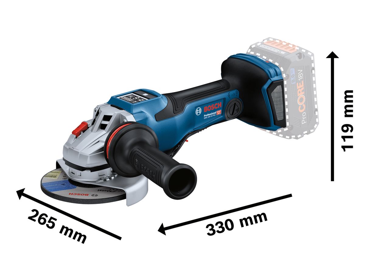 06019h6b02 Bosch GWS 18V-15 PSC Brushless 125 mm