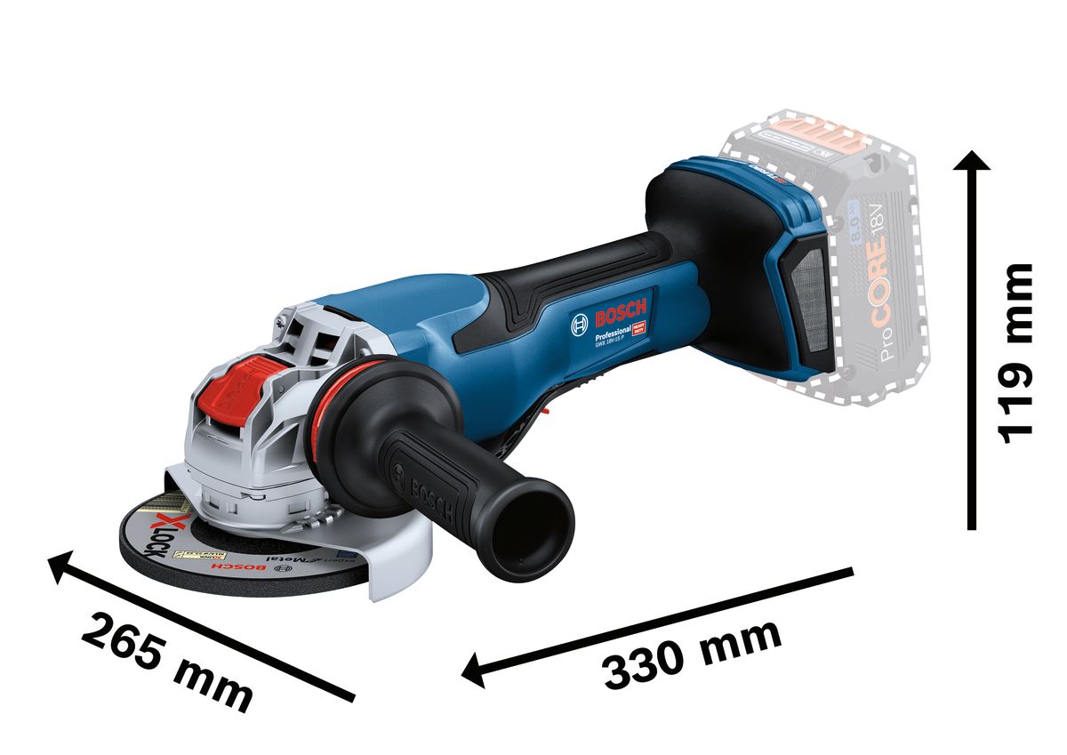 06019h6f01 Bosch GWX 18V-15 P Brushless 125 mm