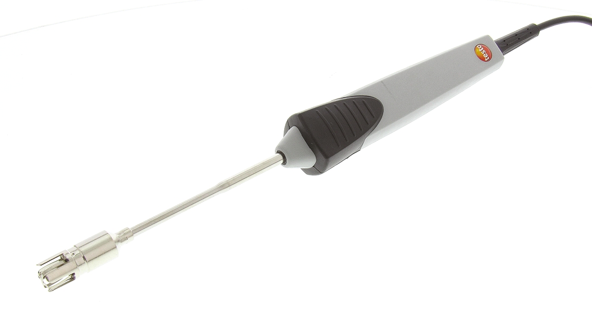 Testo Stepped Sprung Thermocouple Strip Fast Response Temperature Probe, 115 mm Length, 5 mm Diameter, 300 °C Max, RSCAL