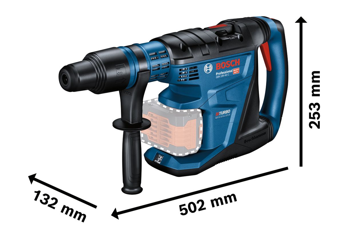 0611917103 Bosch GBH 18V-40 C 18V Cordless