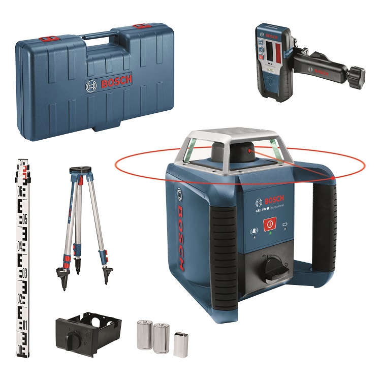 Bosch GRL 400 H GRL 400 H 635 nm Laser Colour Red Rotary Laser, 1