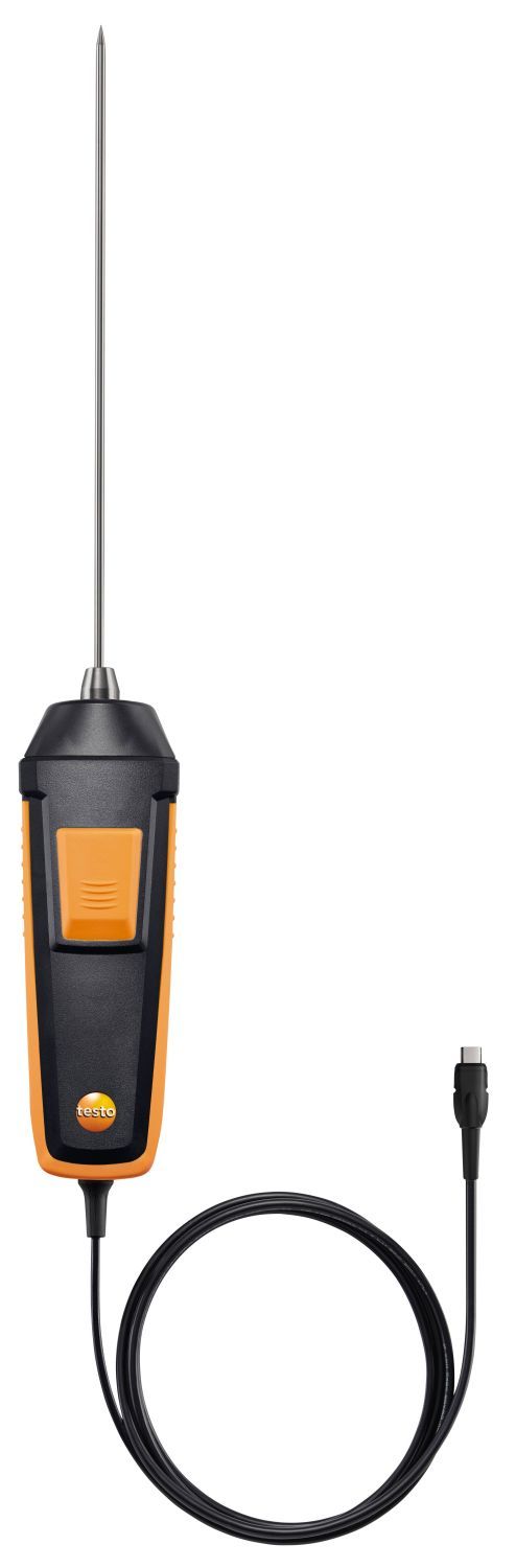 Testo PT100 Needle Digital Temperature Probe, 200 mm Length, 3 mm Diameter, 400 °C Max
