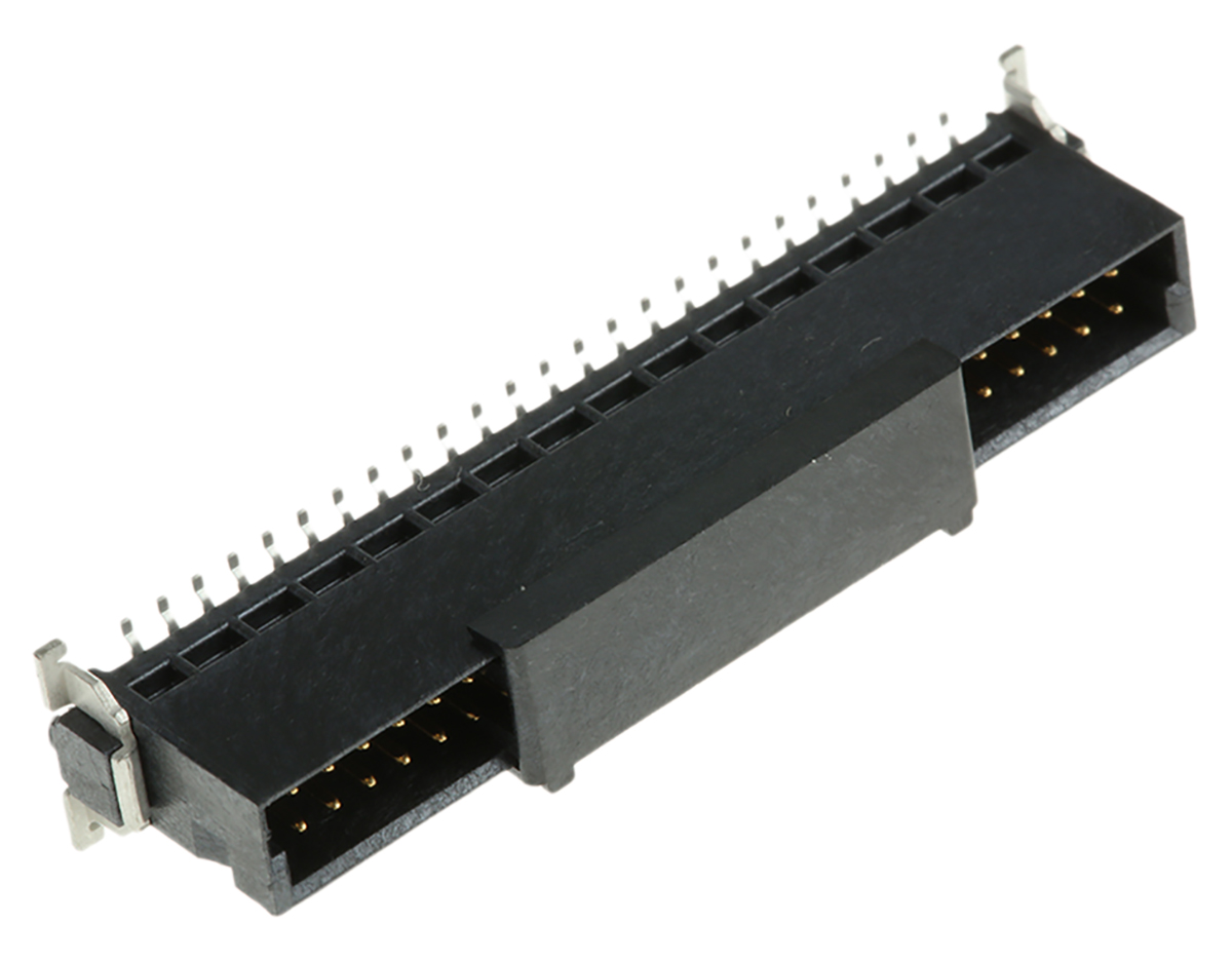 063210-063210-e ERNI SMC Series Straight Surface PCB Header, 50 Contact(s), 1.27 mm Pitch, 2 Row, Shrouded