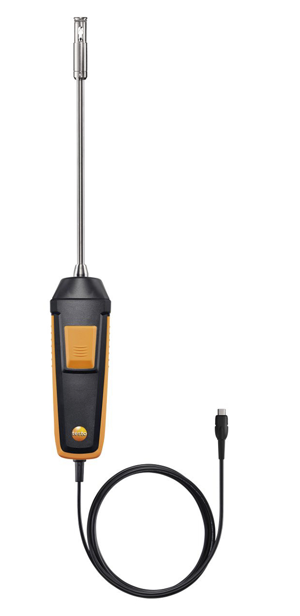 Testo Data Logging Probe 50 °C, 50 °C Max, 100 %RH Max, Battery-Powered