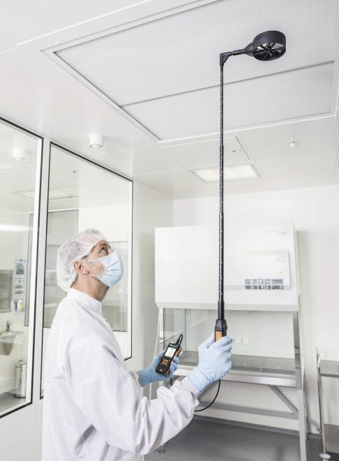 0635-9372 Testo 440 Rotary Vane Probe, Measures Air Velocity, Temperature, Volume Air Flow, 15 m/s
