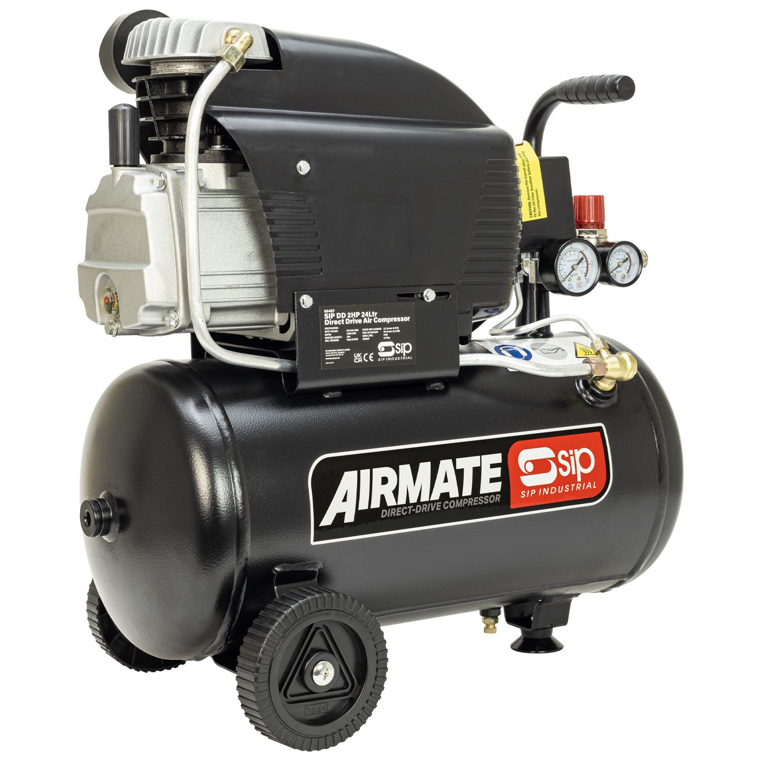SIP 4.1 kW Air Compressor, 116 psi, 25 kg, 24 L