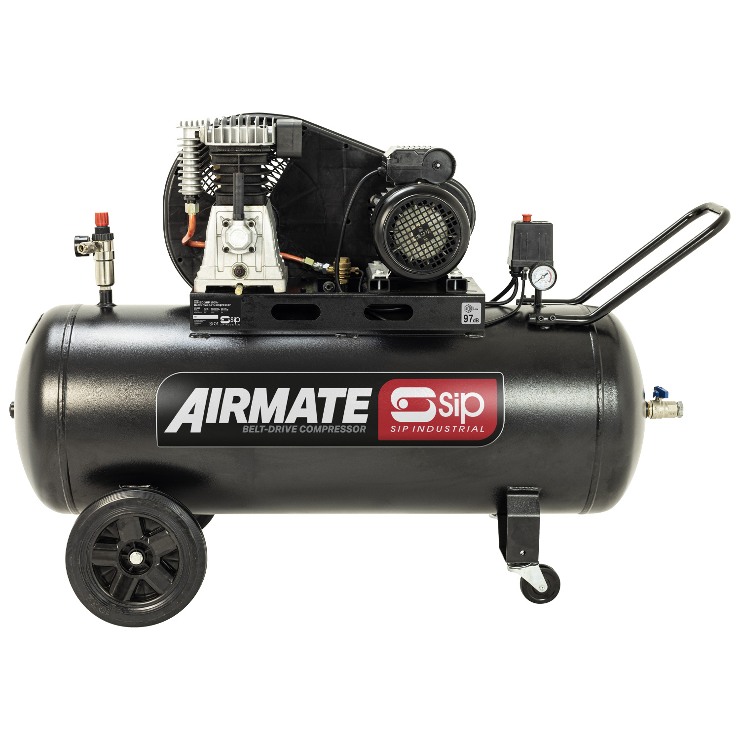 SIP 3 HP Air Compressor, 145 psi, 98 kg, 150 L