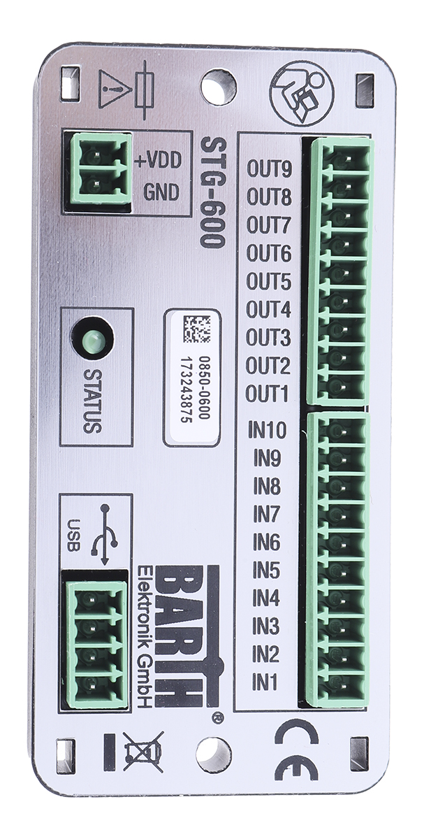 BARTH lococube mini-PLC Series PLC I/O Module, MOSFET Output, 1-Input, Analogue Input