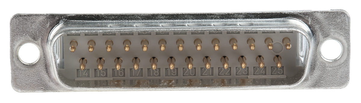 8225-6009 3M 8200 25 Way Right Angle Cable Mount D-sub Connector Plug, 2.76mm Pitch